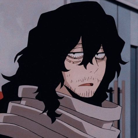 Mha Aizawa Icon, Eraserhead Aesthetic, My Hero Academia Icons Aesthetic, Mha Eraserhead, Eraserhead Mha, Aizawa Aesthetic, My Hero Academia Aesthetic, Aizawa Icon, Pastel Edit