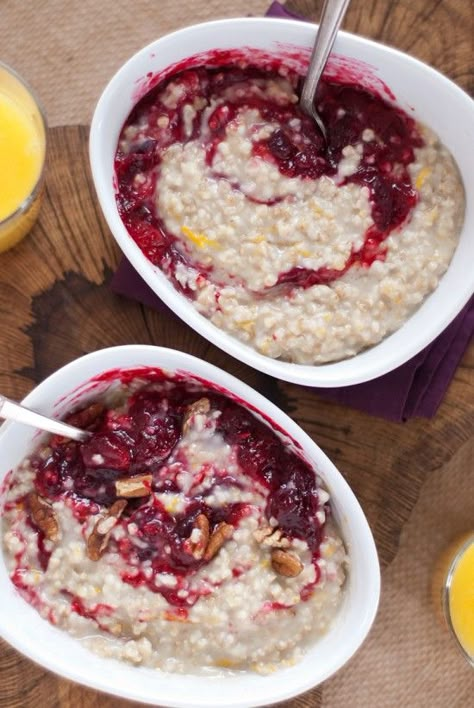 Steel Cut Oats Recipe, Oats Recipe, Steel Cut Oats, What's For Breakfast, Cranberry Orange, Oats Recipes, Oatmeal Recipes, Breakfast Bowls, Yummy Breakfast