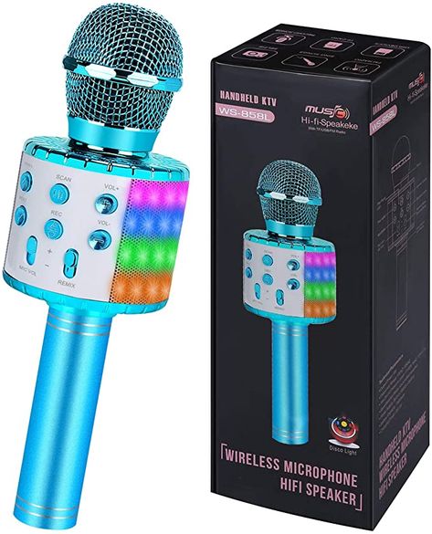 Girls Singing, Singing Microphone, Karaoke Mic, Bluetooth Microphone, Best Christmas Toys, Karaoke Microphone, Karaoke Machine, Kids Singing, Disco Lights