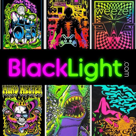 We got the coolest blacklight posters on the planet! www.blacklight.com Blacklight Aesthetic Pictures, Blacklight Posters Vintage, Black Light Posters Room, Vintage Black Light Poster, Black Light Art Show, Blacklight Posters, Black Light, Light Art, Planets