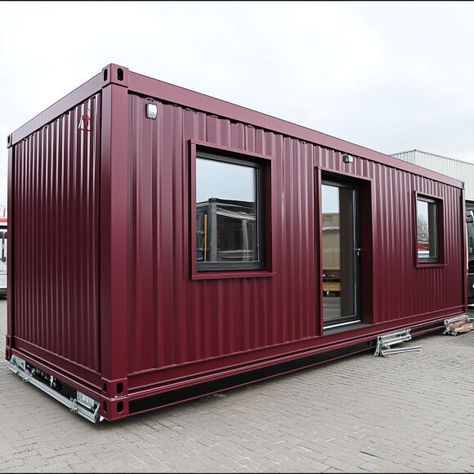 Porta Cabin, Container Homes Cost, Portable Cabins, Cabins For Sale, Container Buildings, Container Architecture, Cabin House, Backyard Pavilion, Business Space