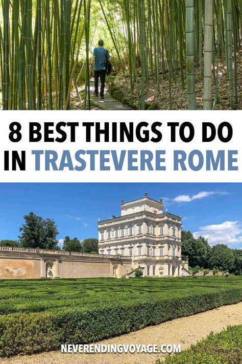 Discover our guide to the best things to do in Trastevere from stunning frescoes, to sunset hill walks, to peaceful botanical retreats and much more. #italy #rome #trastevere Rome Trastevere, Trastevere Rome, Sunset Hill, Sunset Hills, Italy Rome, Neighborhood Guide, Slow Travel, Food Tips, Digital Nomad