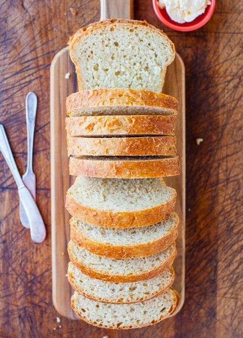 Fluffy Oatmeal, Homemade Sandwich Bread, Skillet Bread, Sweet Potato Bread, Pizza Roll, Bread Rolls Recipe, Averie Cooks, Homemade Sandwich, Oatmeal Bread