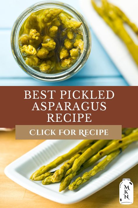 Our refrigerators are full of enough, so canning pickled asparagus is the best way to preserve this year’s harvest. This quick and easy step by step guide will yield perfect dill pickled asparagus every time. Serve with a salad, Bloody Mary, or ham and a variety of cream cheeses. Yum! #pickled #asparagus #dill Best Pickled Asparagus Recipe, Pickled Asparagus Recipe, Easy Asparagus Recipes, Pickled Asparagus, Easy Canning, Canning Ideas, Pickled Veggies, Pickled Vegetables, Asparagus Recipe