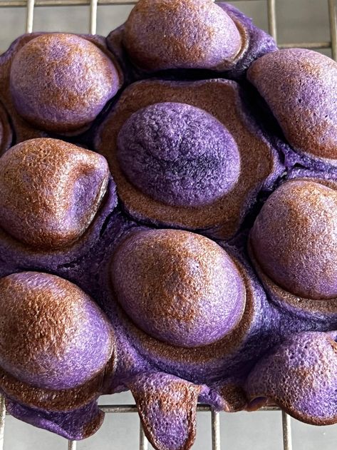 Ube Cheesecake Mochi Bubble Waffles Recipe by Kat Lieu Ube Waffles Recipe, Cream Cheese Mochi, Mochi Waffles, Ube Mochi, Bubble Waffle Recipe, Ube Mochi Recipe, Mochi Waffle Recipe, Egg Waffle Recipe, Hawaii Snacks