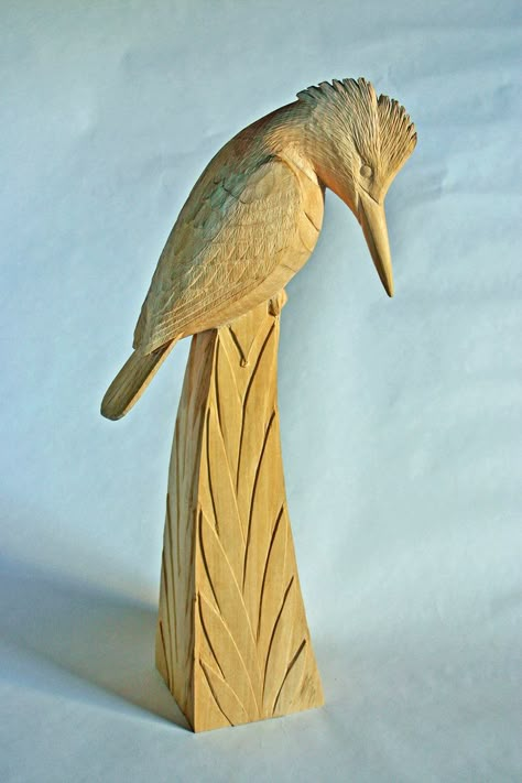 Wood Sculpting, Bird Carving Patterns, Abstract Wood Carving, Simple Wood Carving, Carved Wood Sculpture, Physical Characteristics, Wood Art Projects, Dremel Wood Carving, Bird Carving