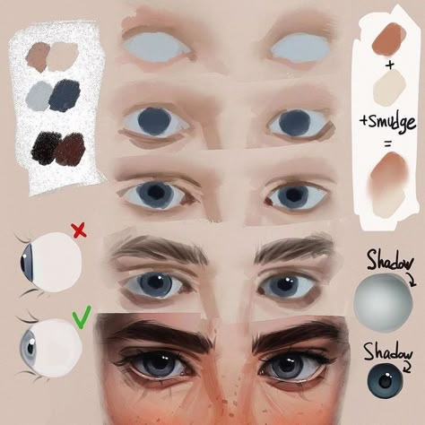 Digital Painting Techniques, Digital Art Beginner, Eye Tutorial, Digital Painting Tutorials, Ipad Art, Drawing Style, Anatomy Art, Art Tutorials Drawing, Painting Tutorials