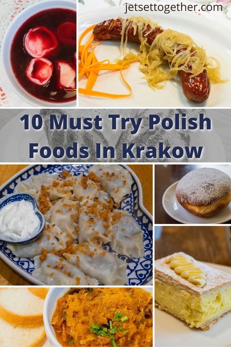 Krakow Poland Food, Krakow Food, Polish Food Traditional, Krakow Travel, Poland Krakow, Poland Food, Polish Foods, Food Traditional, European Travel Tips