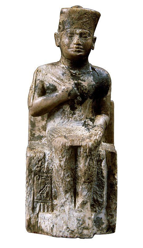 The statue of King Khufu builder of the great pyramid. Khufu Pyramid, The Great Pyramid, Great Pyramid, Ancient Egypt Art, Egypt Art, Building Block, Ancient Egyptian, Ancient Art, Ancient Egypt