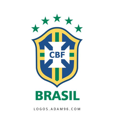 Cbf Logo, Football Team Logo Design, Brazil National Football Team, Brazil Logo, Brazil Team, Football Team Logo, Football Drawing, Team Logo Design, Football Team Logos