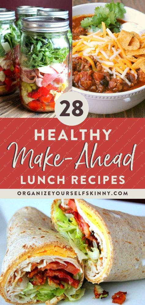 Healthy Make Ahead Lunch, Make Ahead Lunch, Lunches For Work, Lunch Prep, Cold Lunches, Meal Prep Lunch, Healthy Lunch Meal Prep, Prep Lunch, Easy Healthy Lunches