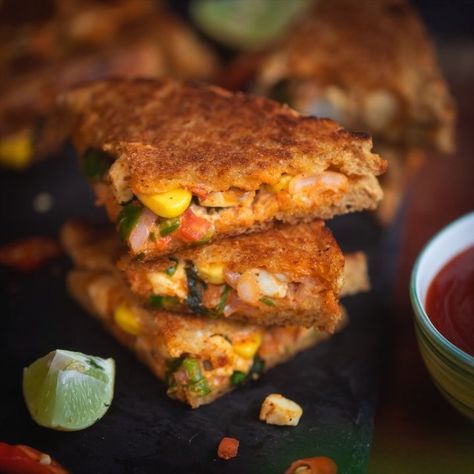 Grilled Peri Peri Sandwich by Chef @sanjyotkeer . . . . #foodie #foodislife #foodporn #igfood #delicious #fresh #foodlover #ilovefood… Spicy Snacks Recipes, Peri Peri, Food Lab, Spicy Snacks, December 19, I Love Food, Salmon Burgers, Food Lover, Corn