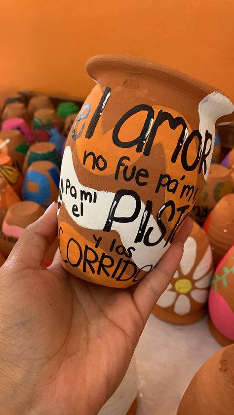 #cantarito #tequila #diseño #naranja #frase #borrachos Cantarito Bar, Cantaritos Decoration, Mexican Paintings Ideas, 70th Birthday Decorations, Mexican Birthday Parties, Ice Cream Business, Mexican Birthday, Fiesta Birthday Party, Tacos And Tequila