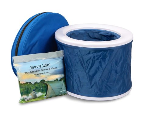 Bivvy Loo Blue Portable Toilet - Camping Toilet - Festival Toilet - Fishing Toilet - Campervan Toilet - Outdoor Camping Toilet - Portable loo - Camping Loo - Folds Away Flat - Supports Over 23 Stone: Amazon.co.uk: Sports & Outdoors Space Saving Toilet, Toilet Outdoor, Portable Toilet For Camping, T6 California, Portable Potty, Camping Toilet, Roof Tent, Portable Toilet, Car Travel