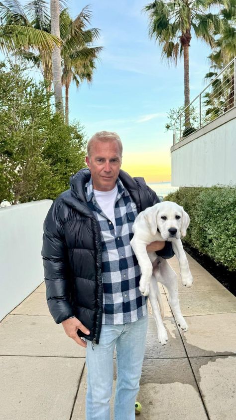 Kevin Costner shows off new puppy amid ex-wife Christine Baumgartner’s romance with former neighbor Josh Connor Josh Connor, Christine Baumgartner, Blue Apatite Jewelry, Jj Lin, Have A Beautiful Sunday, Johnny Depp Fans, Passport Pictures, Dances With Wolves, Scammer Pictures