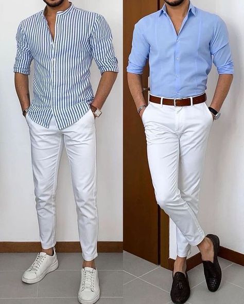 Stylish Shirts Men, Mens Smart Casual Outfits, Mens Business Casual Outfits, Formal Men Outfit, Classy Outfits Men, Mens Casual Outfits Summer, Smart Casual Men, Dress Suits For Men, Men Fashion Casual Shirts