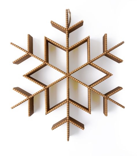 Bring Festive Vibes to Your Home with the 23" Christmas Brown Wood Snowflake Wall Decor by Place & TimeAdd a touch of winter wonderland to your home decor with the Brown Wood Snowflake Wall Accent by Place & Time This wooden wall accent in brown is designed to resemble a snowflake, making it the perfect addition to your holiday decor The intricate design and warm brown color will add a cozy and inviting feel to any room in your home Hang it on any wall in your living room, bedroom, or even your Snowflake Wall Decor, Snowflake Making, Snowflake Wall, Wood Snowflake, Snowflake Lights, 3d Snowflakes, Snow Flakes Diy, Wooden Snowflakes, Wall Accent