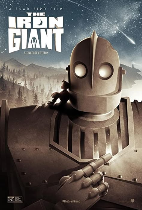 Brad Bird, Animated Movie Posters, Iron Giant, Giant Poster, The Iron Giant, Keys Art, Animation Movie, Vin Diesel, Family Movie Night