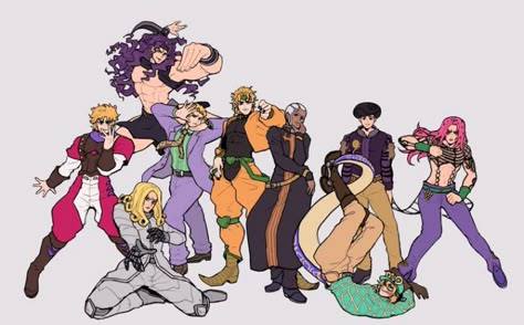 Villain House, Jjba Villains, Jojo Villains, Iconic Poses, Kira Yoshikage, Jojo Fanart, Jojo's Adventure, Jojo Art, Jotaro Kujo