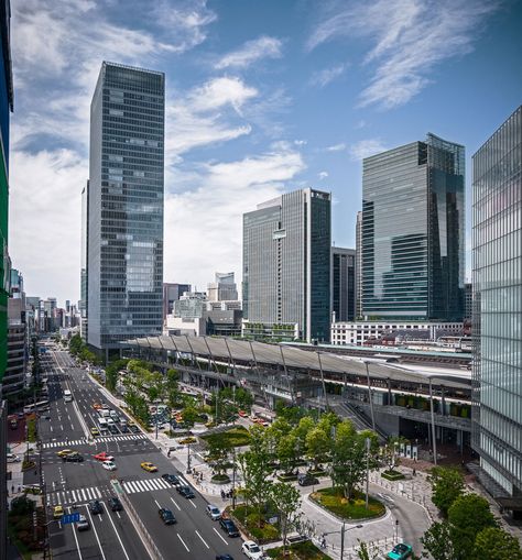 Tokyo Station Yaesu Redevelopment,© Rainer Viertlbock Stasiun Gambir, Subway Entrance, Australia City, Tokyo Skyline, Building Skin, Cities Skylines, City Skylines, Tokyo Station, Tokyo City