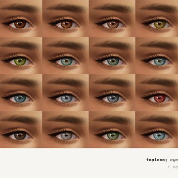 tapioca; default & nondefault eyes | lamatisse on Patreon Sims 4 Cc Maxis Match Eyes Default, The Sims 4 Default Eyes, Non Default Eyes Sims 4, Sims 4 Non Default Eyes, Sims 4 Cc Default Eyes, Default Sims 4, Sims 4 Default Eyes, Sims 4 Cc Eyes, Sims 4 Patreon