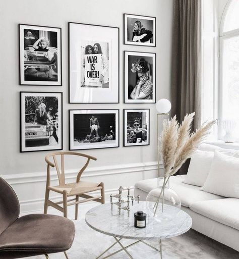 Gallery Wall Ideas, Wall Inspiration, Home Decor Aesthetic, Photo Wall Gallery, Gallery Wall Inspiration, Gallery Wall Living Room, Scandinavian Wall Art, Poster Store, Kitchen Home Decor