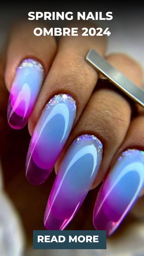 Spring Nails Ombre 2024 Pastel Color Ideas, Purple Ombre Nails, Cruise Nails, Ombre Nail Art Designs, Nails Art Ideas, Nails Ombre, Easter Nail Designs, Latest Nail Trends, Spring Nail Trends