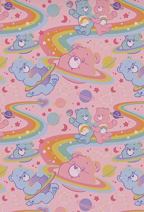 Aesthetic Care Bears, Care Bears Wallpaper, Wallpaper Cute Cartoon, Bears Wallpaper, Wallpaper Kids, Fairy Wallpaper, Bear Wallpaper, Care Bears, Cute Cartoon Wallpapers