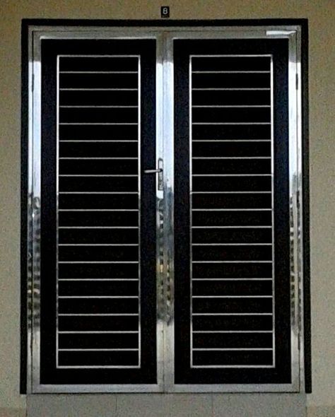 We are able to fabricate #stainless #steel #doors and #windows based on your specifications. For example, the door can be designed with mild internals and cladded with stainless steel for a wide variety of #industrial, #residential, #commercial, and #construction applications.  Visit us at http://www.bpsteel.com.my/door/ Window Railing, Architectural Doors, Steel Grill Design, Modern Window Design, Modern Window Grill, Pintu Interior, Steel Railing Design, Flush Door Design, Home Gate Design