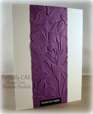 Embossing Folder Cards, Handmade Greeting Card Designs, Cas Challenge, Purple Cards, New Challenge, Embossed Cards, Crafters Companion, Embossing Folders, Pretty Cards