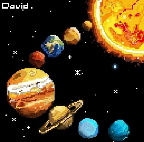 Solar System App Icons, Solar System Pixel Art, Spacecore Pfp, Earth Pixel Art, Outerspace Aesthetic, Space Pixel Art, Space Pfp, Pixel Space, Solar System Art