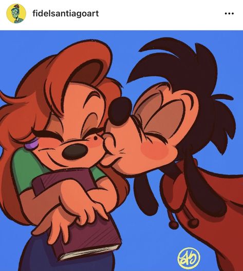 Disney Procreate, 26th Anniversary, A Goofy Movie, Goof Troop, Goofy Movie, Cute Canvas Paintings, Disney Artwork, Cartoon Painting, Dope Cartoon Art