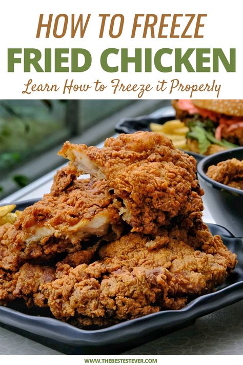 Want to know how to freeze fried chicken? This short guide gives you step-by-step instructions to go about freezing fried chicken properly, along with some useful information you should know before throwing this meal in the freezer. #friedchicken #freezefood How To Heat Up Fried Chicken In Air Fryer, Reheat Chicken Legs In Air Fryer, Reheating Fried Chicken In Oven, Best Way To Reheat Fried Chicken, Reheating Chicken In Air Fryer, Reheat Fried Chicken In Oven, Reheat Chicken In Air Fryer, How To Reheat Fried Chicken In Air Fryer, How To Reheat Fried Chicken