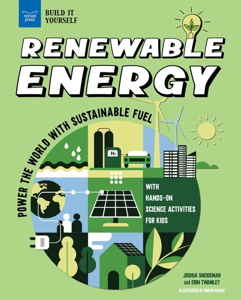 Renewable Energy: Power the World with Sustainable Fuel with Hands-On Science Activities for Kids by Erin Twamley (Author), Joshua Sneideman (Author), and Micah Rauch (Illustrator) @ Amazon | Bookshop Booktalk: Scientists ages 9 to 12 learn how switching from nonrenewable energy sources to renewable ones can help make our homes, businesses, cities, and world better, …  

Continue reading "Renewable Energy" 

The post Renewable Energy appeared first on Anastasia Suen. Renewable Energy Illustration, Solar Energy Poster, Solar Energy For Kids, Renewable Energy Design, Hydro Energy, Off Grid Solar Power, College Poster, Reduce Energy Bill, Renewable Energy Projects