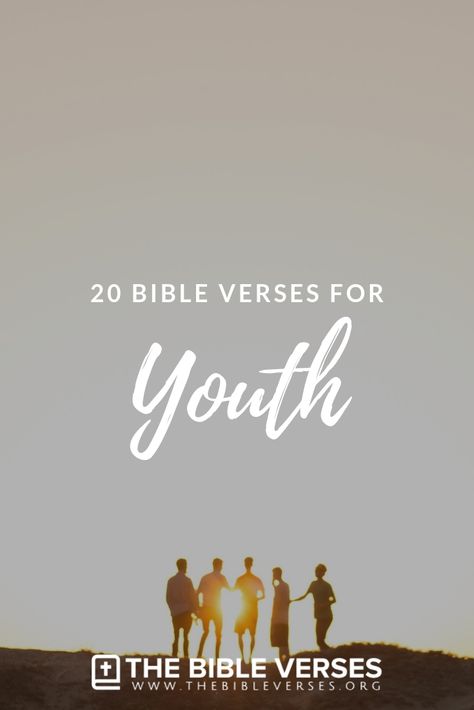 20 Bible Verses for Youth #BibleVerses #ScriptureQuotes #Youth Bible Verse For Teen Boys, Youth Quotes Inspirational, Quotes About Youth, Christian Quotes For Youth, Bible Verses For Teens Youth, Bible Verses For Teenage Boys, Best Bible Verses For Teenagers, Teen Bible Verses, Bible Verses For Teenagers