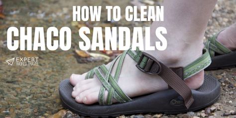 White Teva Sandals, How To Clean Chacos, Merrell Sandals, Fabric Sandals, Chacos Sandals, Teva Sandals, How Do You Clean, Fabric Conditioner, Chaco Shoes