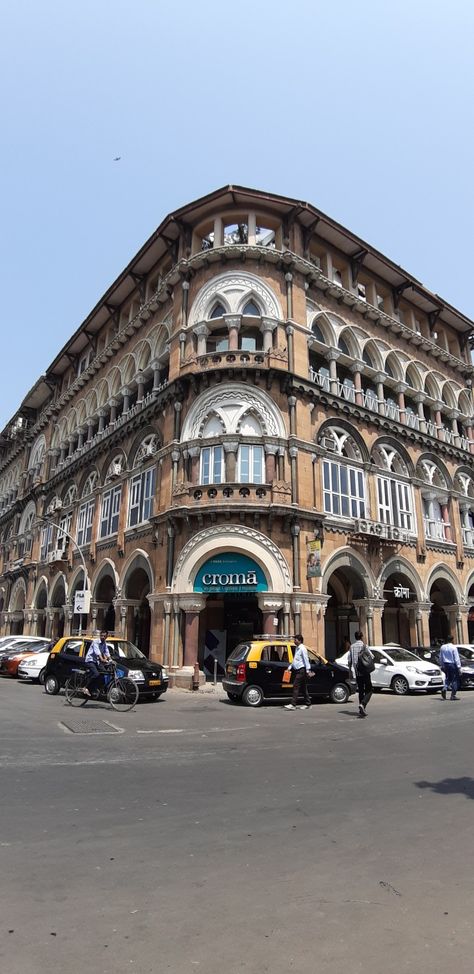 Elphinstone Building,  Fort , Mumbai ( Venetian-Gothic architecture) Mumbai Buildings, Art Deco Buildings Architecture, Indian Buildings, Mumbai Architecture, Mumbai Aesthetic, Mumbai Trip, Aamchi Mumbai, Mumbai Travel, Nature Tourism