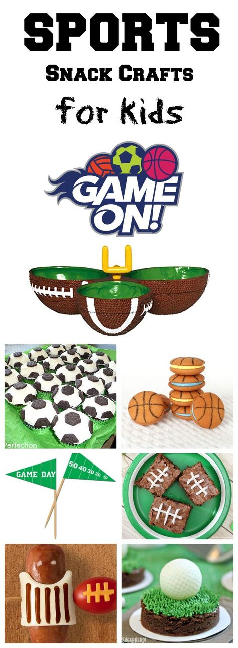 Hosting a sport themed party? Maybe you're gearing up for Game On VBS 2018? No matter the situation, you're going to score major points with your kids over these fun sport snack crafts! Sports Themed Snacks, Sport Snack Ideas, Vbs Snack Ideas, Sport Snacks, Sports Snacks, Theme Snack, Lifeway Vbs, Themed Snacks, Vbs Themes