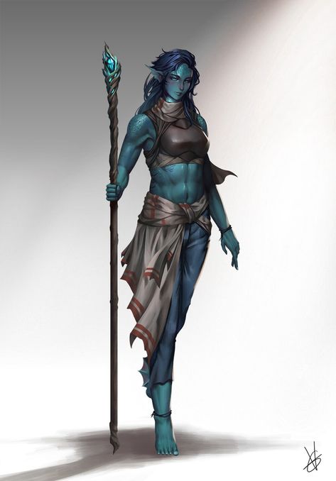 ArtStation - [Commission] Triton Druid Druids Dnd, Triton Warlock, Sea Druid, Ixalan Art, Egyptian Dnd, Dnd Triton, Triton Dnd, Sea Elves, Fish People