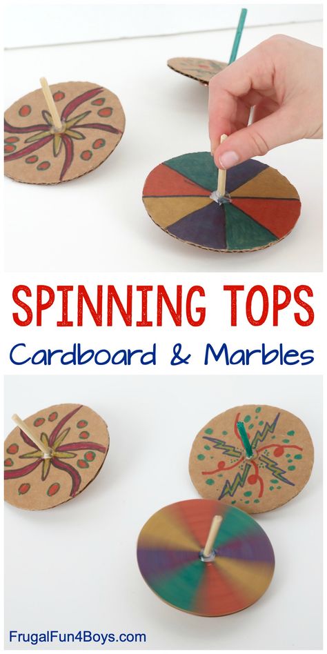 How To Make A Spinning Top, Fun Crafts For Middle Schoolers, Arts And Crafts For 4th Graders, 90s Crafts For Kids, Things To Make From Cardboard, Crafts For Third Graders, Group Projects For Kids, Engineering Crafts For Kids, Interactive Crafts For Kids