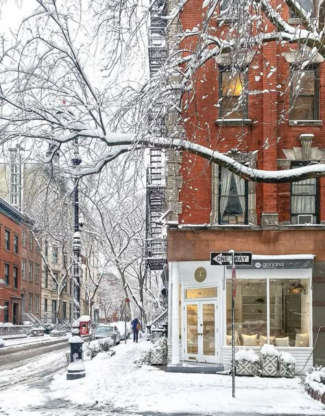 Village Morning, December Mood Board, December Mood, West Village Apartment, West Village Nyc, Pretty City, New York Winter, Winter Mood, New York Life