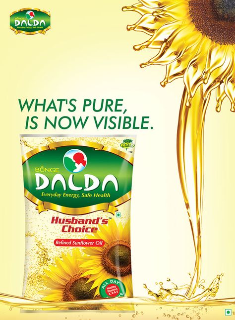 Dalda Husband's Choice Cooking Oil on Behance Cooking Oil Poster Design, Cooking Oil Ad, Cooking Oil Creative Ads, Cooking Oil Packaging, Mobile Advertising Design, Oil Ads, Grocery Ads, Rice Packaging, Spices Packaging