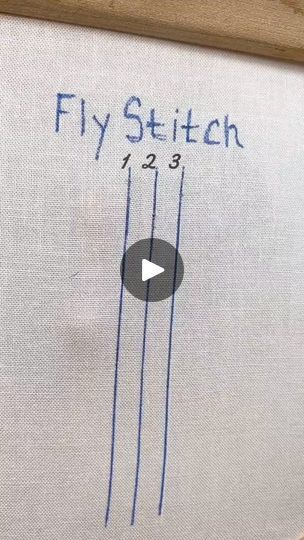 43 reactions | Embroidery 101: FLY STITCH #howto #embroiderytutorial #spring #handembroidery | High Crafting Fly Stitch Embroidery Design, Fly Embroidery Design, Sewing Sweatshirts, Embroidery 101, Fly Stitch, Embroidery Stitches Tutorial, Needle Work, Knitting Techniques, Embroidery Tutorials