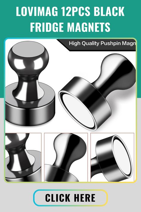 【WIDE APPLICATION】Strong refrigerator magnets for adults can play a great role in many life scenes. Magnetic push pin magnets are suitable for whiteboard, refrigerator magnets, office magnets, classroom magnets and map magnets.When your sticky notes, recipes, and work schedules are nowhere to be found, our strong magnets for whiteboard may be just what you need! Classroom Magnets, Map Magnets, Whiteboard Office, Black Fridge, Black Fridges, Classroom Map, Locker Accessories, Strong Magnets, Fashion Toys