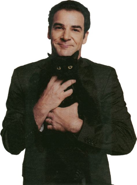 mandy patinkin and friend Walter Kovacs, Celebrities With Cats, Men With Cats, Mandy Patinkin, A Black Cat, Poses References, Cat People, Real Men, Famous Faces