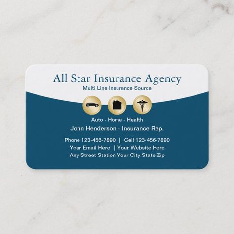 Visiting Cards Design, Health Symbol, Visiting Card Design, Classy Design, Insurance Agency, Insurance Agent, Business Insurance, Cards Design, Visiting Cards