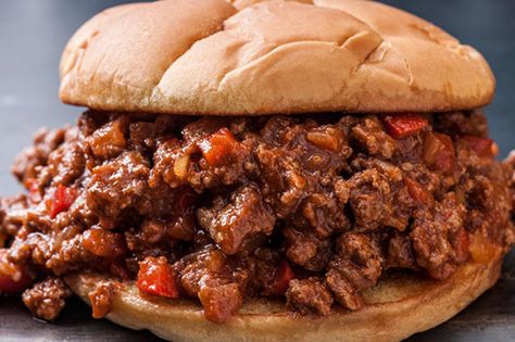 A Sloppy Joes recipe is easy to make. Add seasonings with Worcestershire and tomato sauce, simmer until the flavors concentrate into a sweet, tangy mixture. Joe Sandwich, Best Sloppy Joe Recipe, Homemade Sloppy Joe Recipe, Sloppy Joe Recipe, Sloppy Joes Easy, Homemade Sloppy Joes, Homemade Sandwich, Joe Recipe, Sloppy Joes Recipe