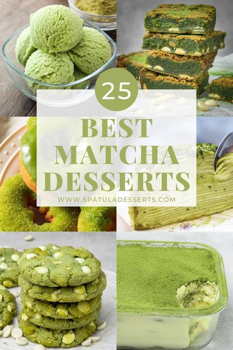 Best Matcha Desserts collection. Yummy Matcha Drinks, Best Matcha Recipes, Matcha Creme Brulee, Banana Matcha Muffins, Baking With Matcha, Matcha Deserts Recipe, Matcha Recipe Food, Japanese Matcha Dessert, Recipes With Matcha Powder