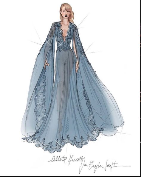 Folklore Dress, Taylor Swift Costume, Taylor Swift Dress, Dress Sketch, Taylor Swift Tour Outfits, Estilo Taylor Swift, Fashion Design Collection, Taylor Swift Eras, Taylor Swift Videos