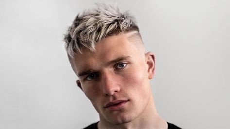 15 Modern Frosted Tip Hairstyles for 2022 - The Trend Spotter Mens Frosted Tips Hair, Frosted Tips Hair, Frosted Tips Hair Men, Interesting Haircuts, Darius Slay, Highlights For Men, Hairstyles For Teenage Guys, Frosted Tips, Bleached Tips